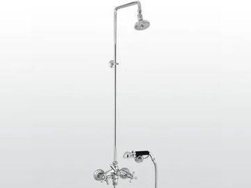ROMA 3284/301/314A - Wall-mounted shower panel with overhead shower by RUBINETTERIE STELLA - view 2